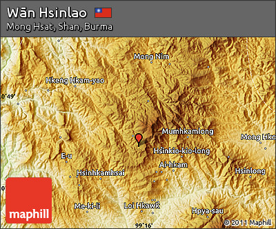 Physical Map of Wān Hsinlao