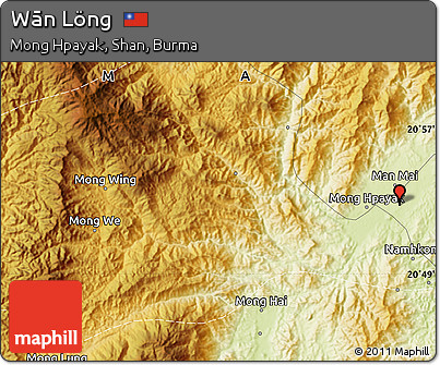 Physical Map of Wān Löng