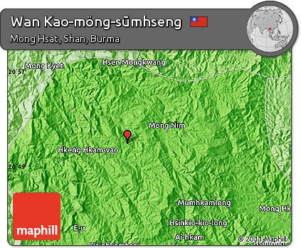 Political Map of Wan Kao-möng-sūmhseng