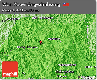 Political Map of Wan Kao-möng-sūmhseng