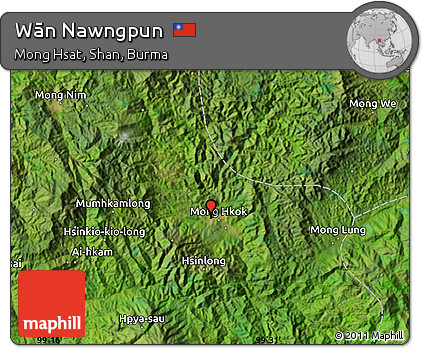Satellite Map of Wān Nawngpun