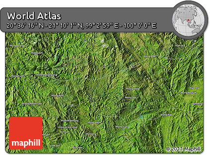 Satellite Map of the Area around 20° 53' 8" N, 99° 31' 30" E