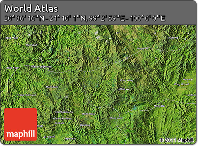 Satellite Map of the Area around 20° 53' 8" N, 99° 31' 30" E