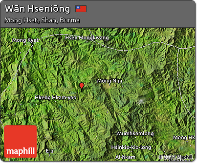 Satellite Map of Wān Hseniōng