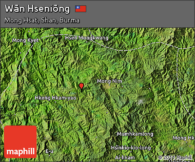 Satellite Map of Wān Hseniōng