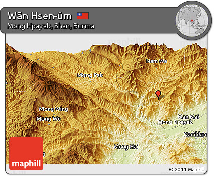 Physical Panoramic Map of Wān Hsen-üm