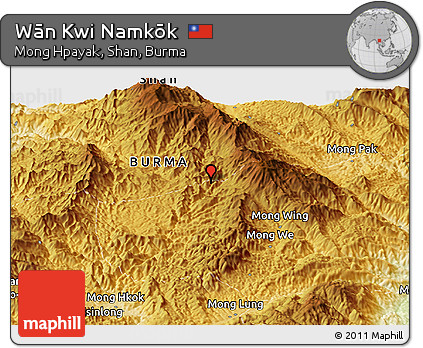 Physical Panoramic Map of Wān Kwi Namkōk