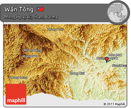 Physical Panoramic Map of Wān Tōng