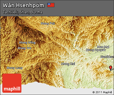 Physical Panoramic Map of Wān Hsenhpöm
