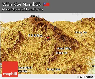 Physical Panoramic Map of Wān Kwi Namkōk