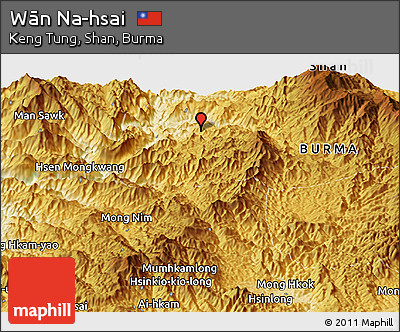 Physical Panoramic Map of Wān Na-hsai