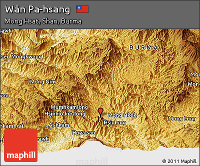 Physical Panoramic Map of Wān Pa-hsang
