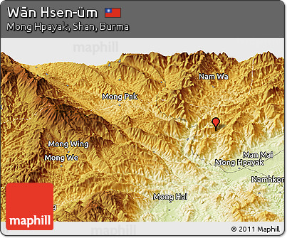 Physical Panoramic Map of Wān Hsen-üm