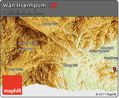 Physical Panoramic Map of Wān Hsenhpöm