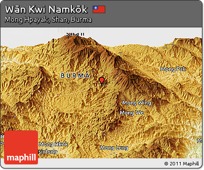 Physical Panoramic Map of Wān Kwi Namkōk