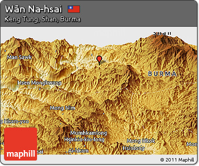 Physical Panoramic Map of Wān Na-hsai