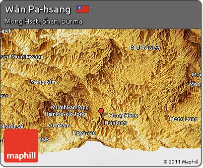 Physical Panoramic Map of Wān Pa-hsang