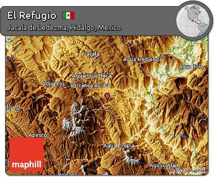Physical 3D Map of El Refugio