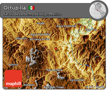 Physical 3D Map of Octupilla