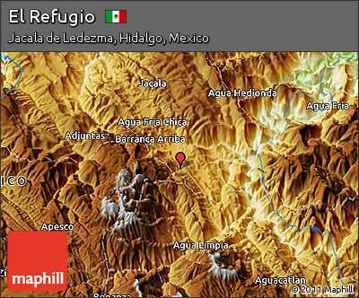 Physical 3D Map of El Refugio