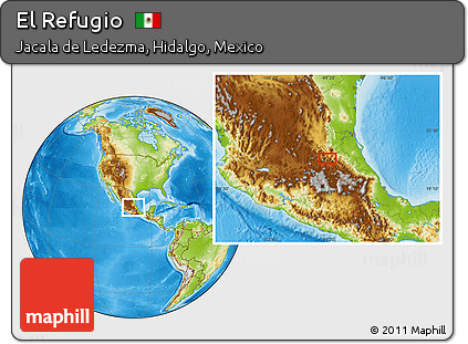 Physical Location Map of El Refugio