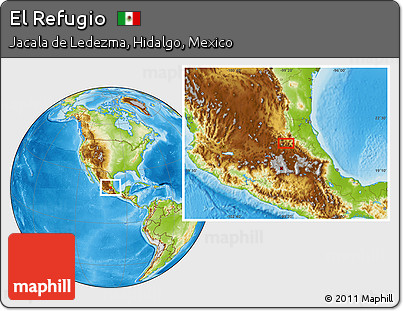 Physical Location Map of El Refugio