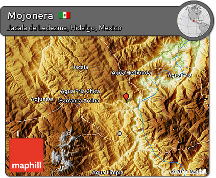 Physical Map of Mojonera