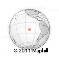 Outline Map of the Area around 20° 2' 43" S, 108° 43' 29" W, rectangular outline