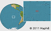 Satellite Location Map of the area around 20° 2' 43" S, 109° 34' 29" W