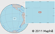 Gray Location Map of the area around 20° 2' 43" S, 110° 25' 30" W