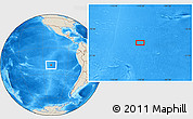 Shaded Relief Location Map of the area around 20° 2' 43" S, 110° 25' 30" W