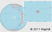 Gray Location Map of the area around 20° 2' 43" S, 111° 16' 30" W