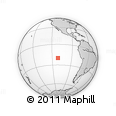 Outline Map of the Area around 20° 2' 43" S, 111° 16' 30" W, rectangular outline