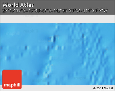 Physical 3D Map of the Area around 20° 2' 43" S, 112° 7' 30" W