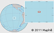 Gray Location Map of the area around 20° 2' 43" S, 112° 58' 29" W