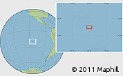 Savanna Style Location Map of the area around 20° 2' 43" S, 113° 49' 29" W