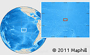 Shaded Relief Location Map of the area around 20° 2' 43" S, 113° 49' 29" W