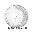 Outline Map of the Area around 20° 2' 43" S, 113° 49' 29" W, rectangular outline