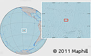 Gray Location Map of the area around 20° 2' 43" S, 115° 31' 30" W, hill shading
