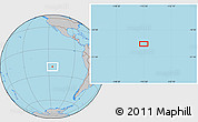 Gray Location Map of the area around 20° 2' 43" S, 115° 31' 30" W