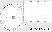 Blank Location Map of the area around 20° 2' 43" S, 116° 22' 30" W