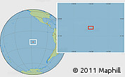 Savanna Style Location Map of the area around 20° 2' 43" S, 116° 22' 30" W