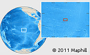 Shaded Relief Location Map of the area around 20° 2' 43" S, 117° 13' 29" W