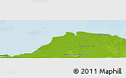 Physical Panoramic Map of the area around 20° 2' 43" S, 119° 4' 29" E