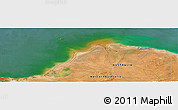 Satellite Panoramic Map of the area around 20° 2' 43" S, 119° 4' 29" E