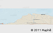 Shaded Relief Panoramic Map of the area around 20° 2' 43" S, 119° 4' 29" E