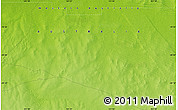 Physical Map of the area around 20° 2' 43" S, 121° 37' 30" E