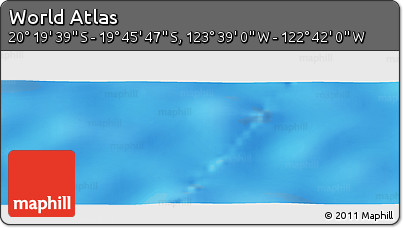 Physical Panoramic Map of the Area around 20° 2' 43" S, 123° 10' 30" W