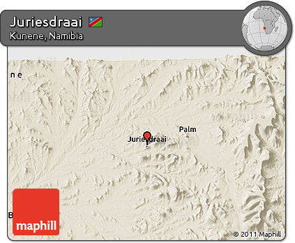 Shaded Relief 3D Map of Juriesdraai