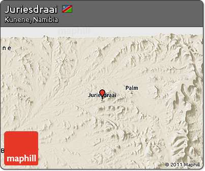 Shaded Relief 3D Map of Juriesdraai